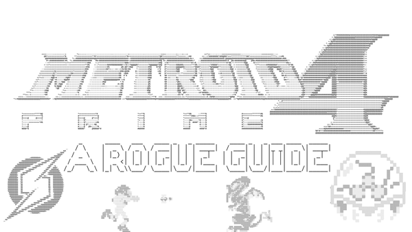 ASCII art for Metroid Prime 4: Beyond, including retro Metroids and Samus
