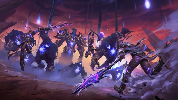 Domanaar battle with Ethereals on Voidstorm in a screenshot from the animation World of Warcraft: Supremacy