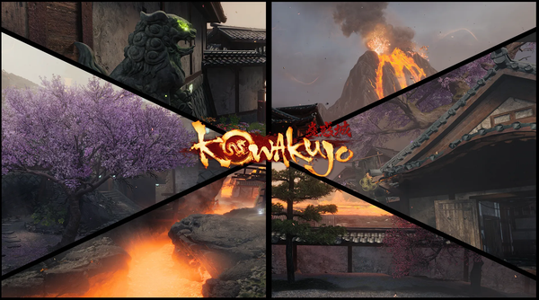 The title card for the new Call of Duty Zombies Map 'Kowakujo'