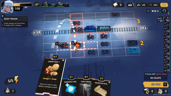Fogpiercer is a chaotic, stylish, and deceptively difficult train roguelite