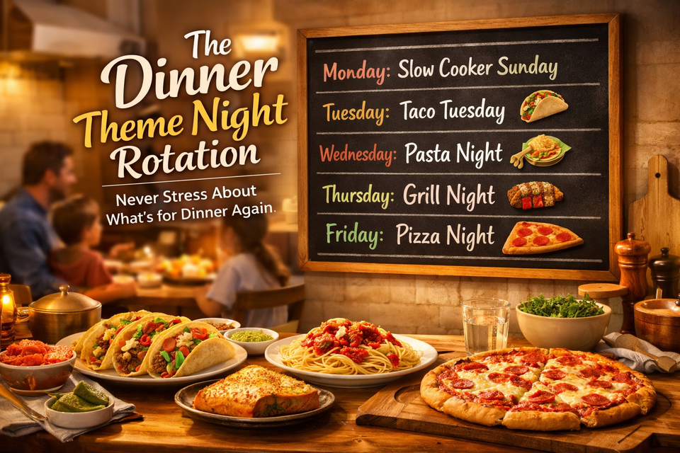The Dinner Theme Night Rotation: Never Stress About What’s for Dinner Again