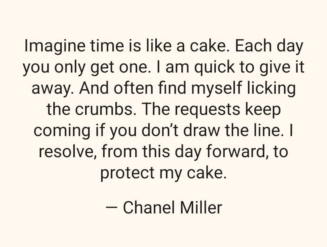 Time is like cake
