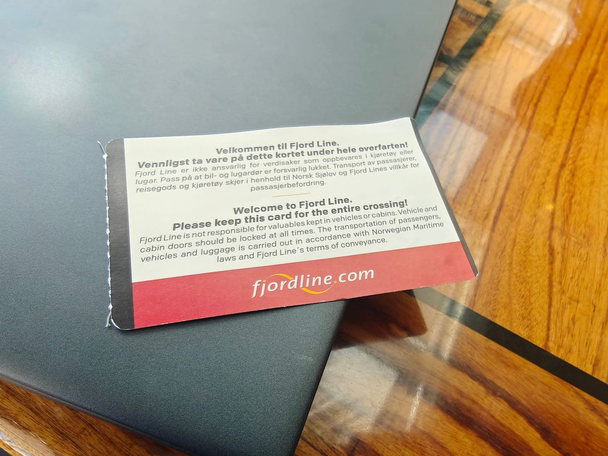 Fjordline, 2 netters Cruise, er det noe som minner om et cruise?