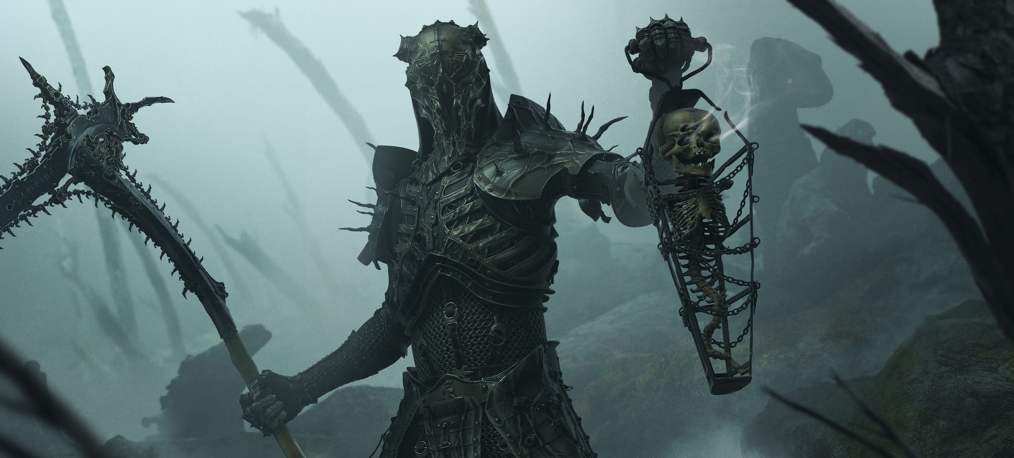 Sariel is one of the playable Shells Vitaly Bulgarov designed for Mortal Shell II