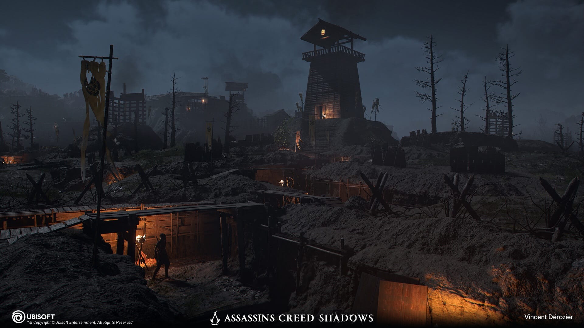 Assassin's Creed Shadows concept art by Vincent Dérozier