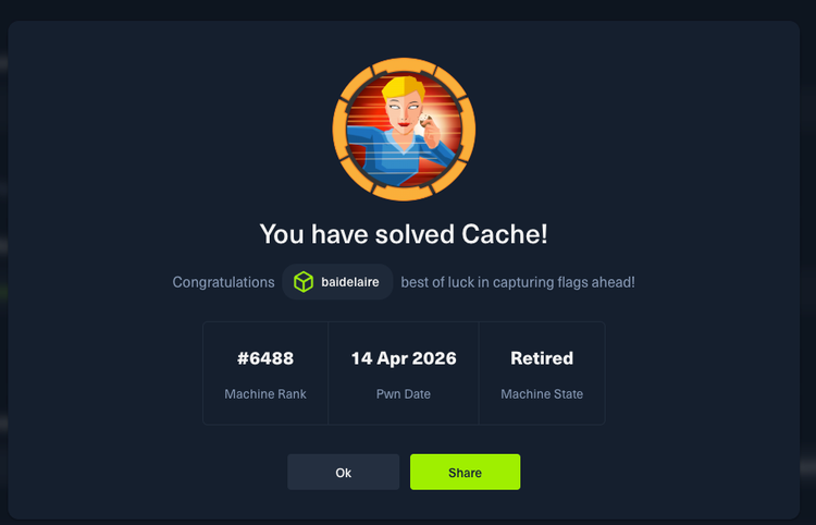 Hack The Box -  Cache Writeup