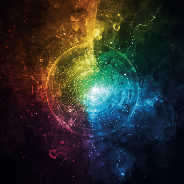 The visible light spectrum wheel