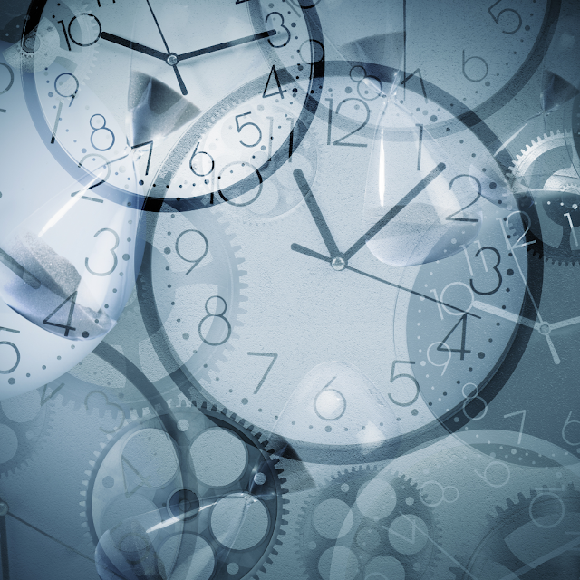 Clocks ticking seconds minutes hours