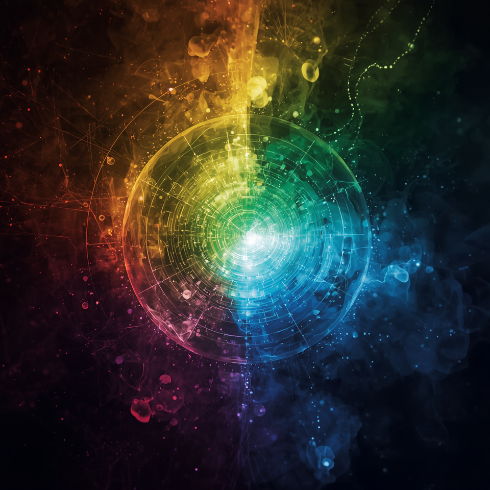 The visible light spectrum wheel