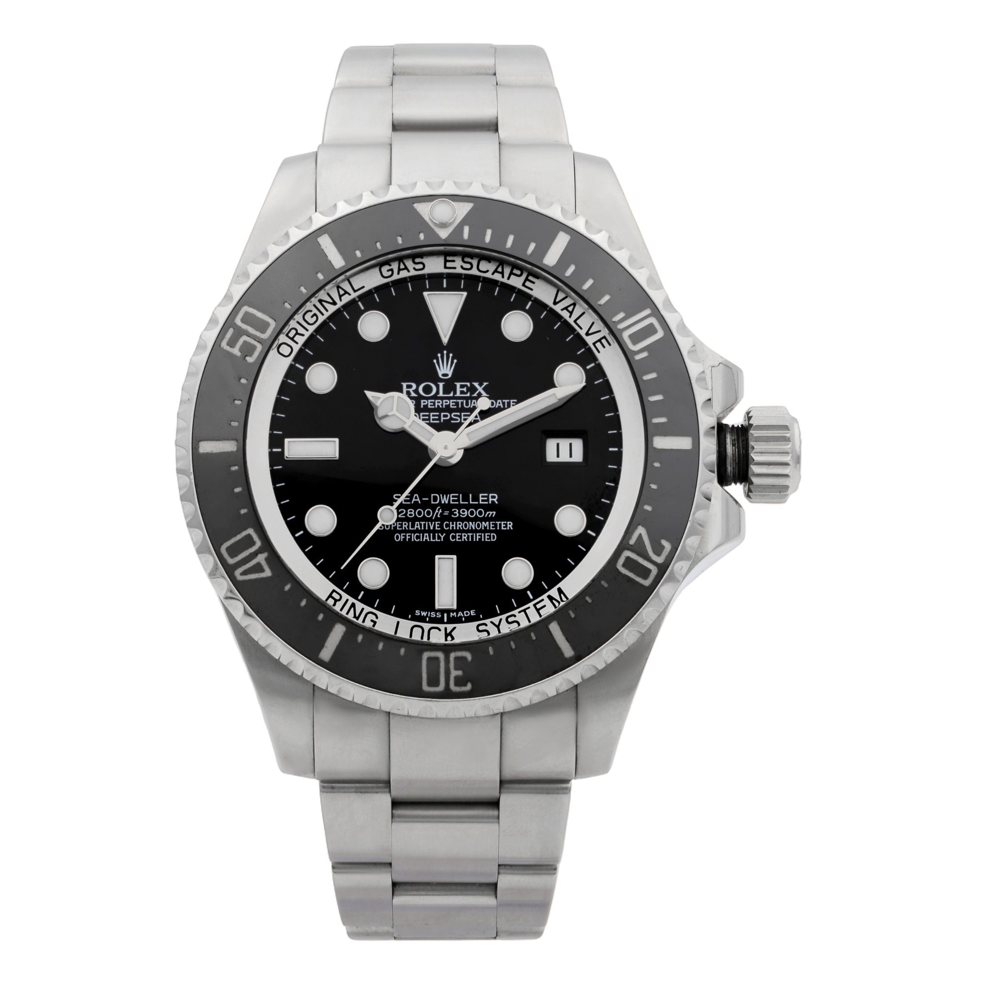 Front Full View Of Rolex 116660 Stainless Steel Watch 