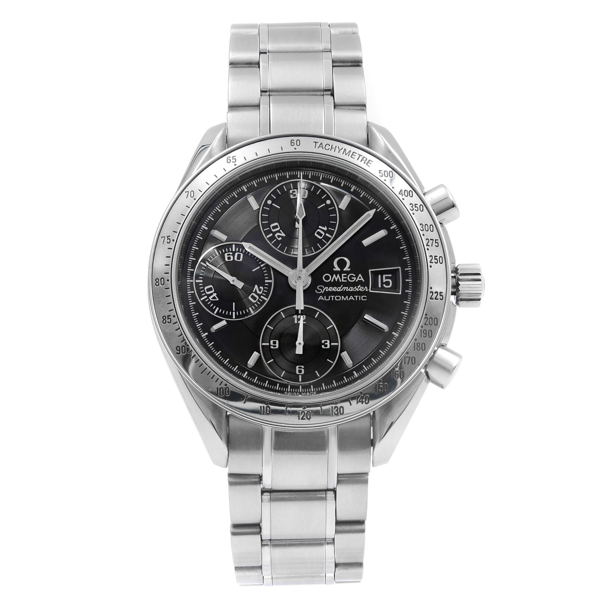 Front Full View Of OMEGA 3513.50.00 Stainless Steel Watch 