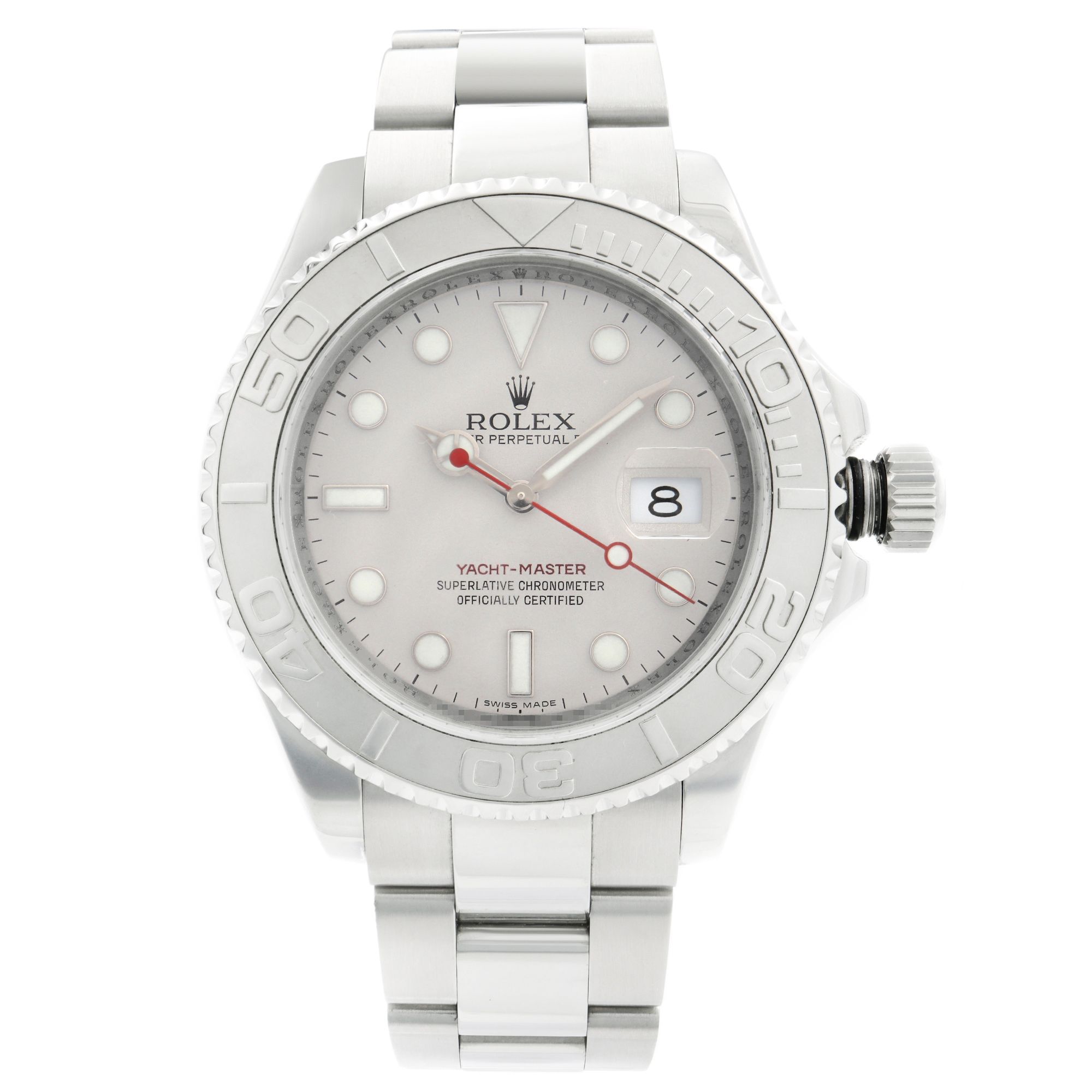 Front Full View Of Rolex 16622 Stainless Steel Watch 