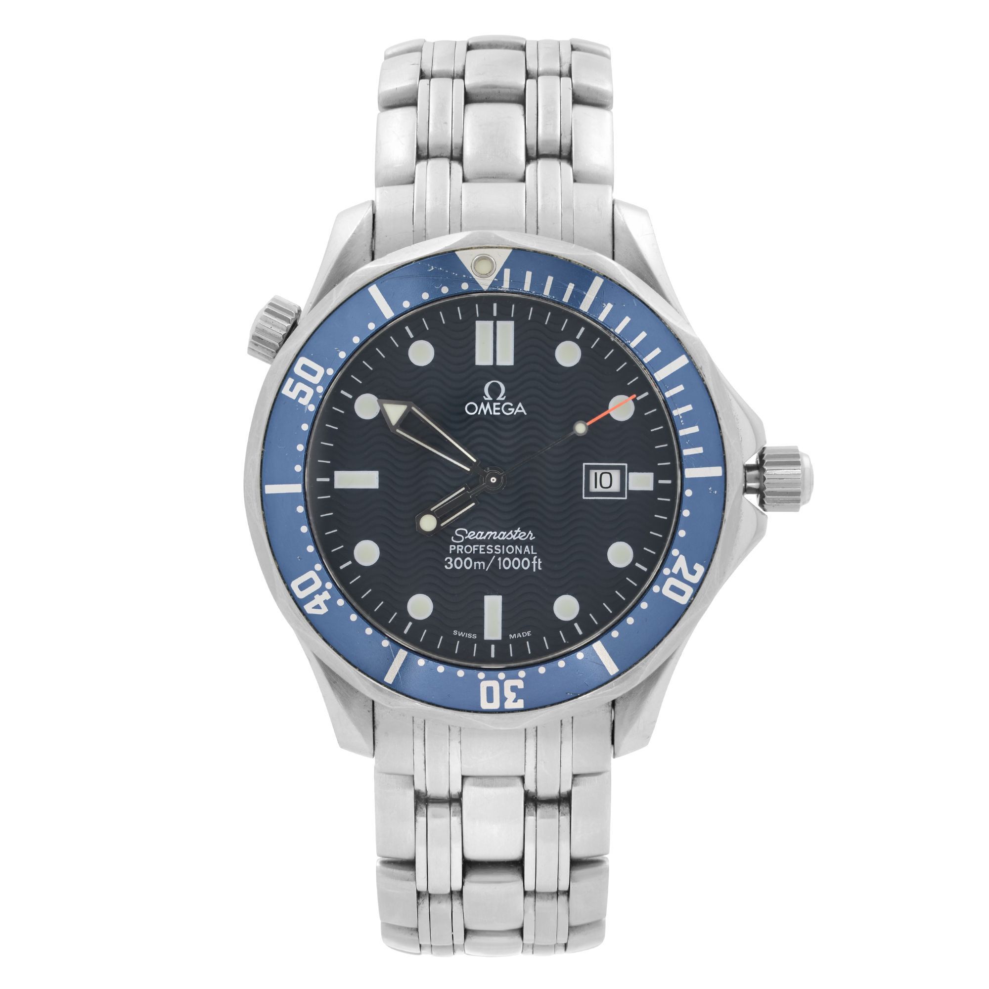 Front Full View Of OMEGA 2541.80.00 Stainless Steel Watch 