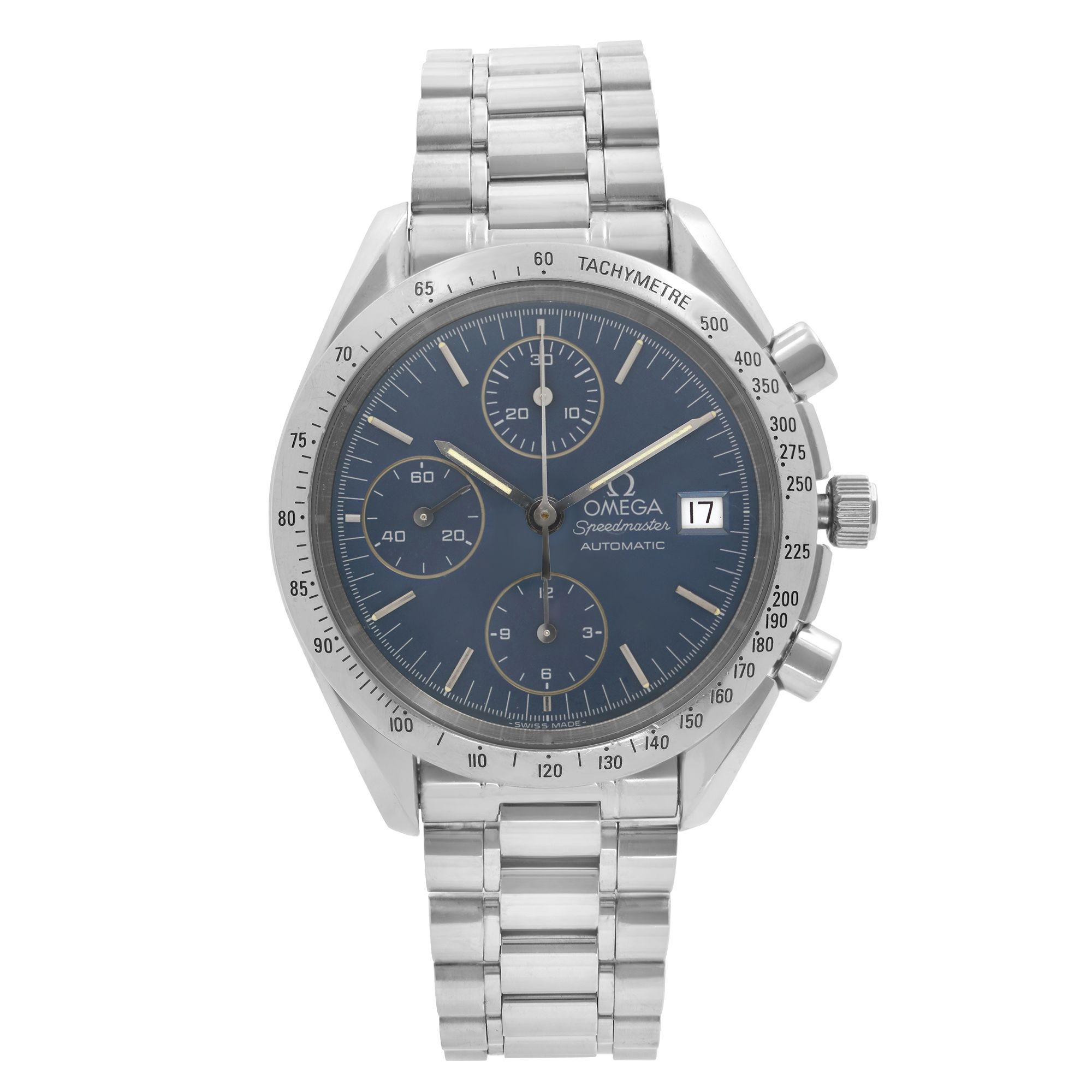 Front Full View Of OMEGA 3511.80.00 Stainless Steel Watch 
