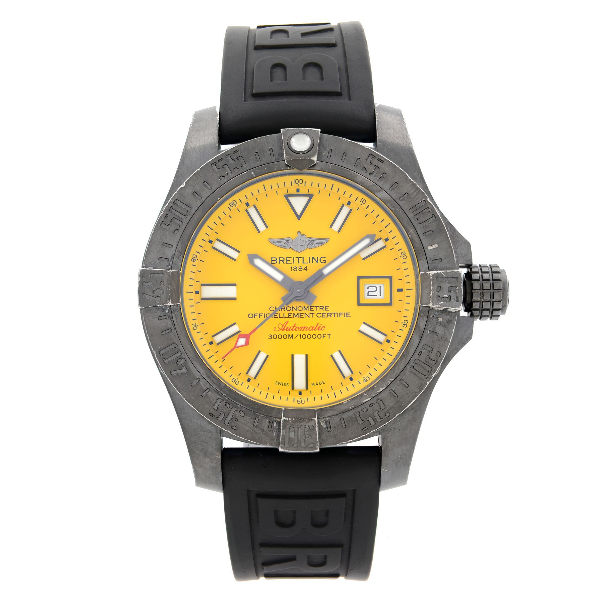 Front Full View Of Breitling M17331E2/I530-253S/M20DSA.4 Stainless Steel Watch 