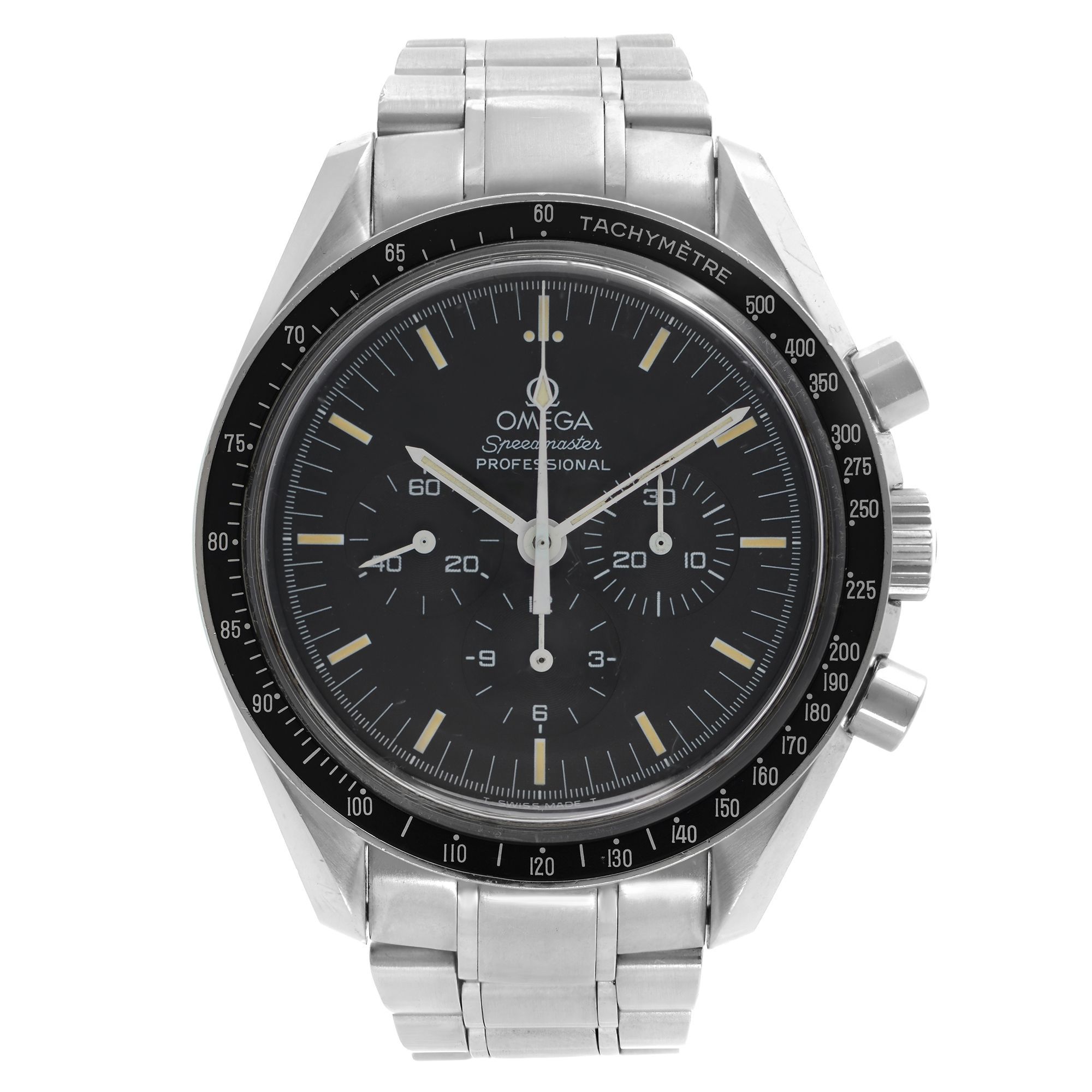 Front Full View Of OMEGA 345.0022.100 Stainless Steel Watch 