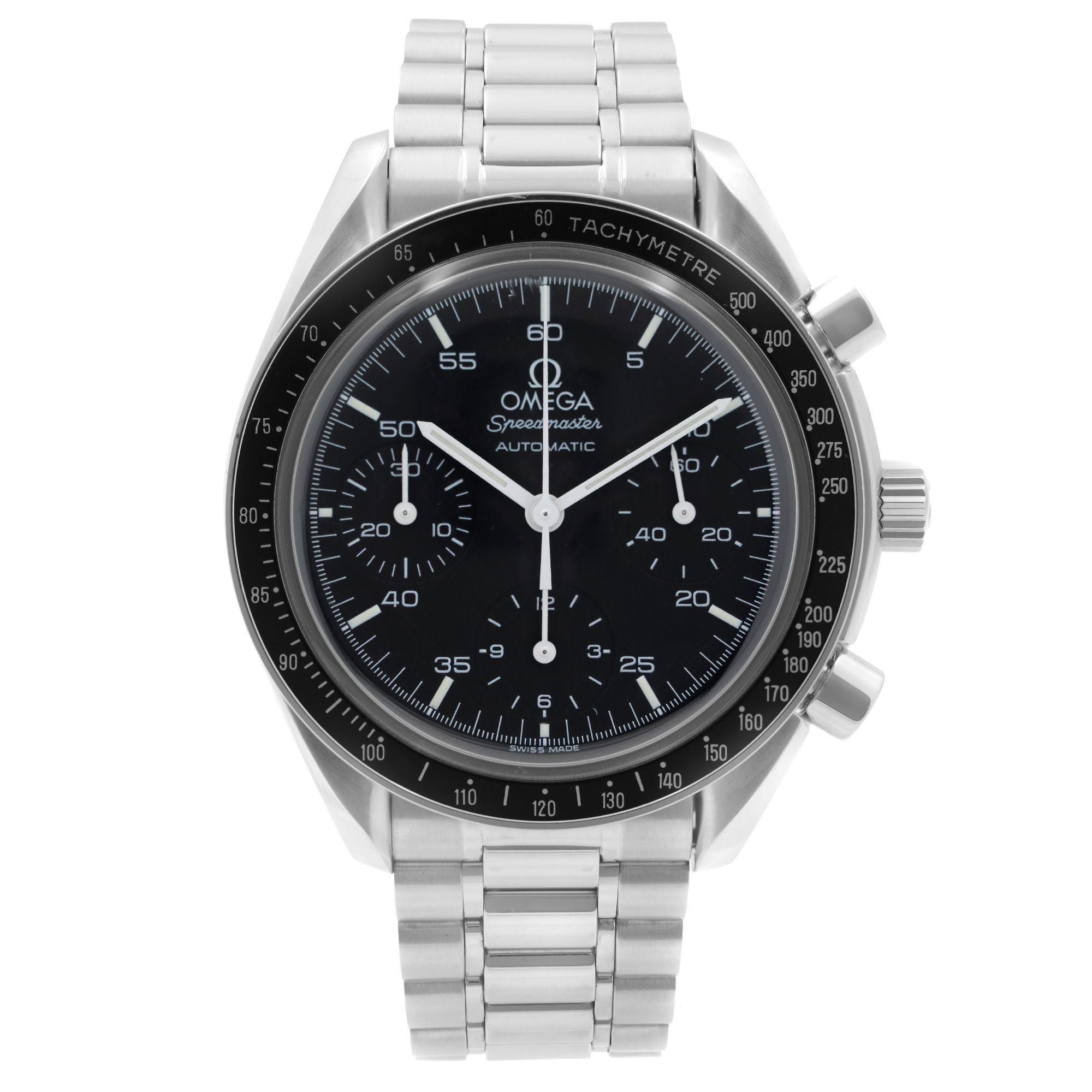 Front Full View Of OMEGA 3510.50.00 Stainless Steel Watch 