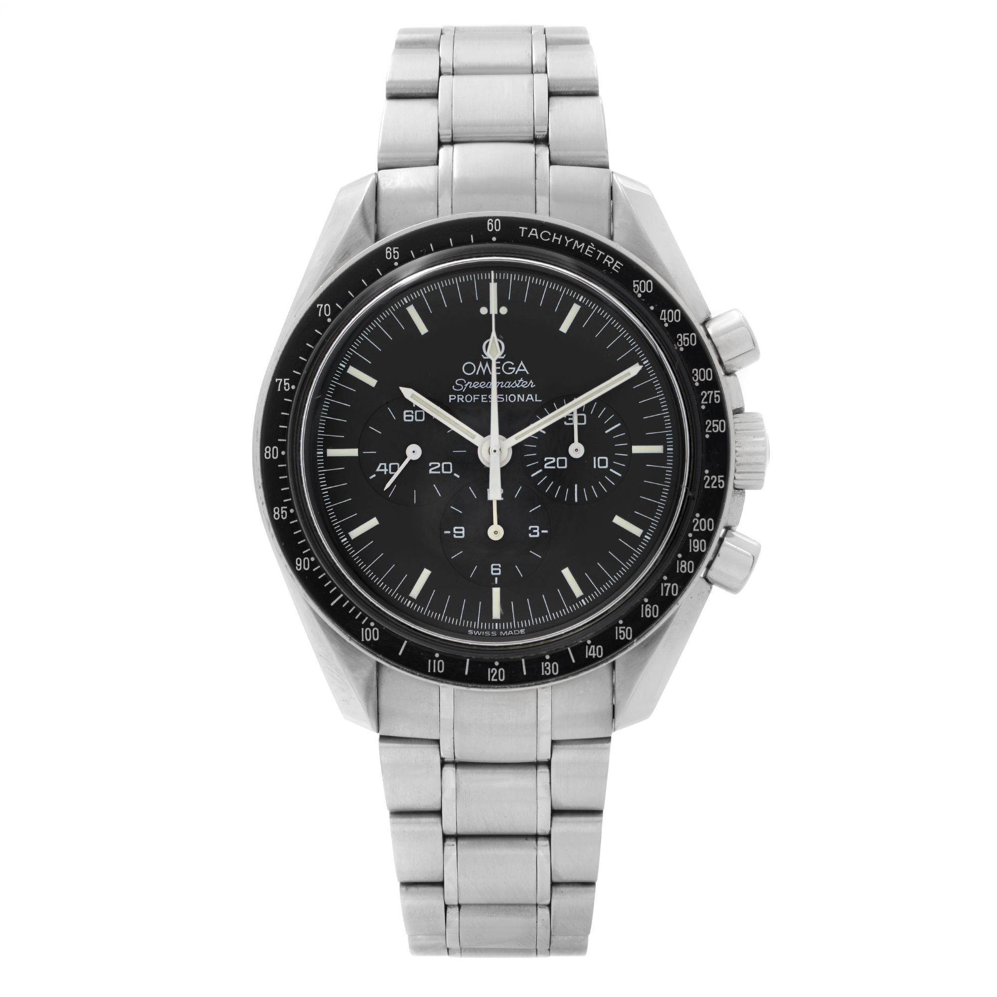 Front Full View Of OMEGA 3572.50.00 Stainless Steel Watch 