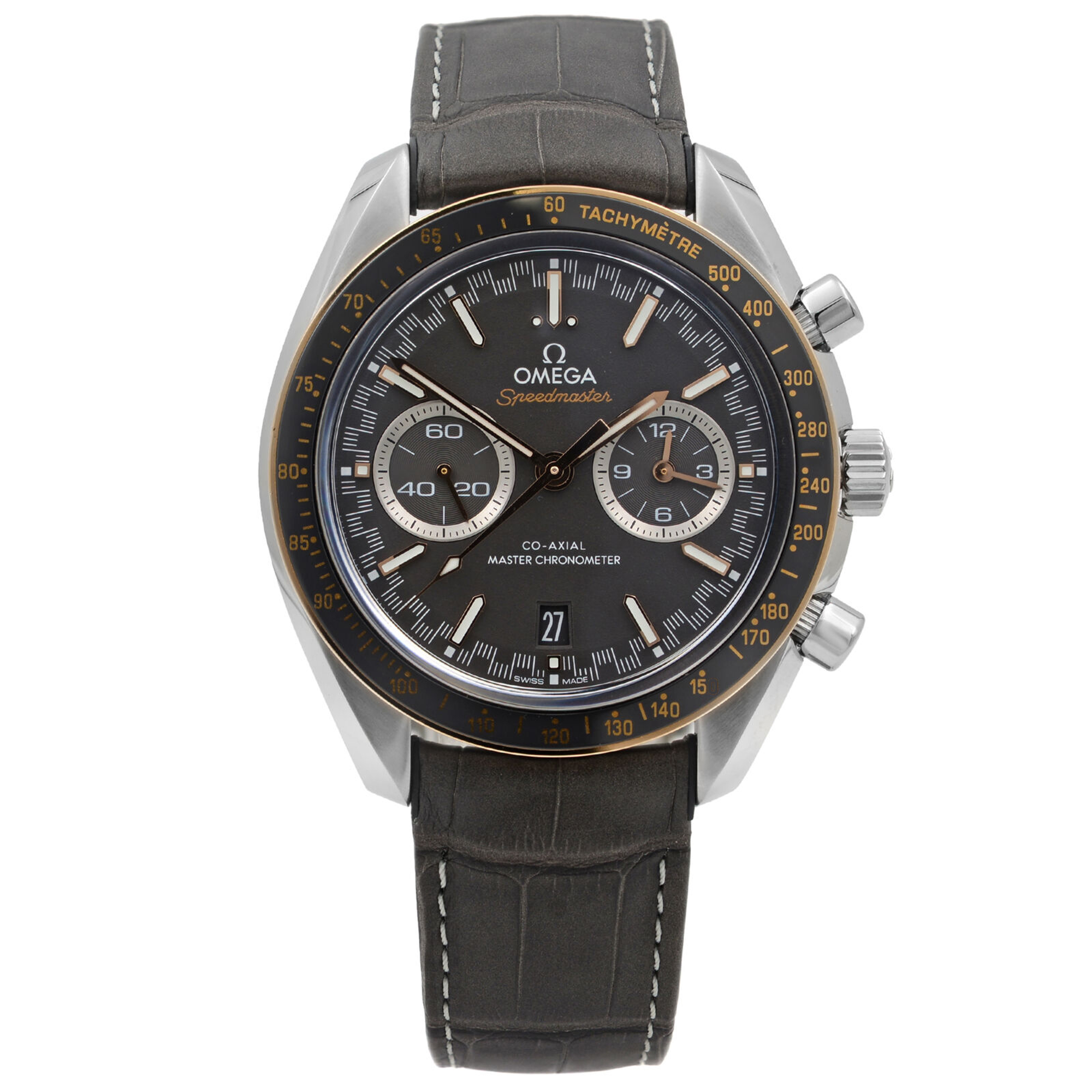 Front Full View Of OMEGA 329.23.44.51.06.001 Stainless Steel Watch 
