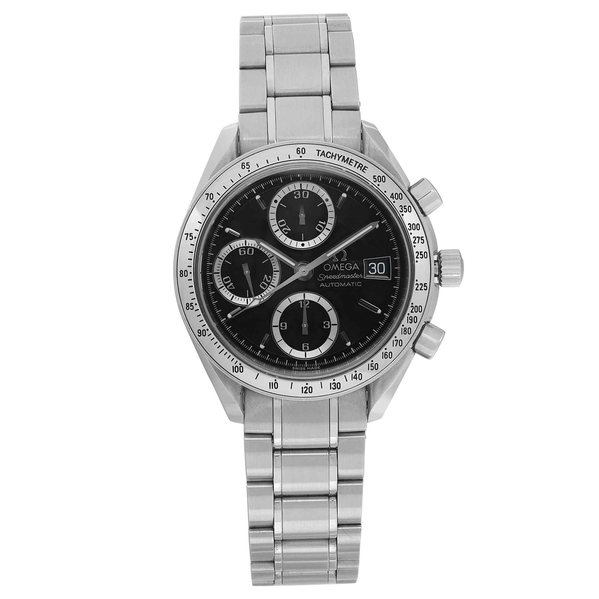 Front Full View Of OMEGA 3513.56.00 Stainless Steel Watch 