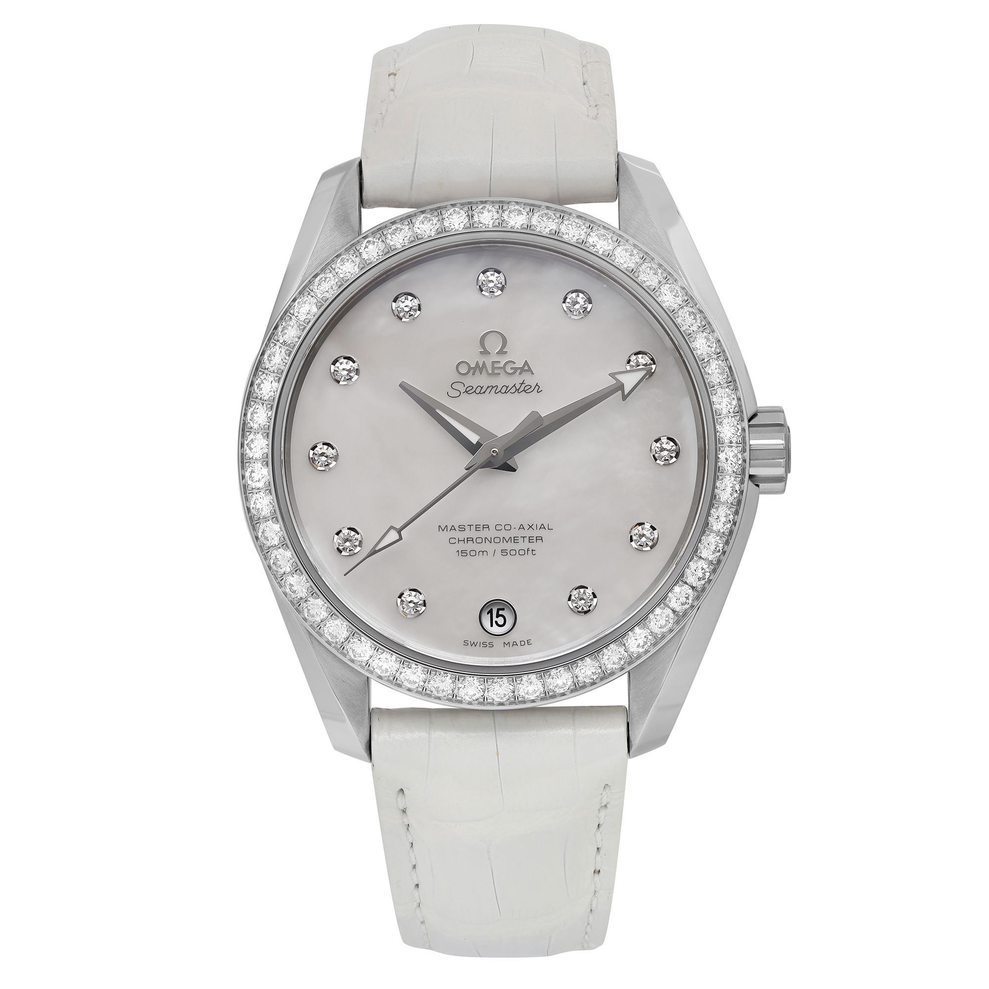 Front Full View Of OMEGA 231.18.39.21.55.001 Stainless Steel Watch 