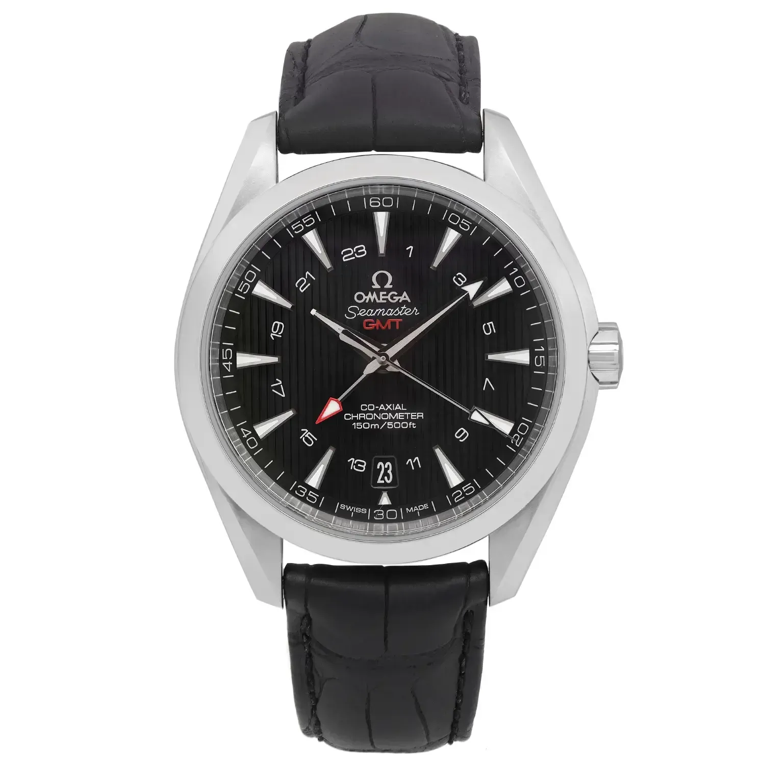 Front Full View Of OMEGA 231.13.43.22.01.001 Stainless Steel Watch 