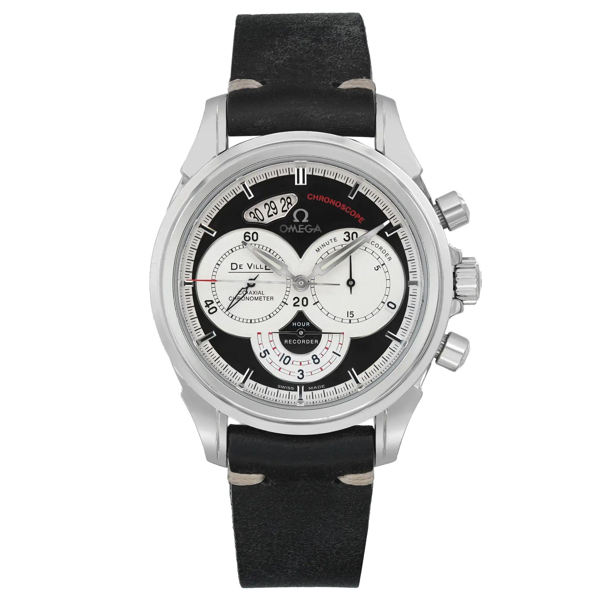 Front Full View Of OMEGA 4850.50.31 Stainless Steel Watch 