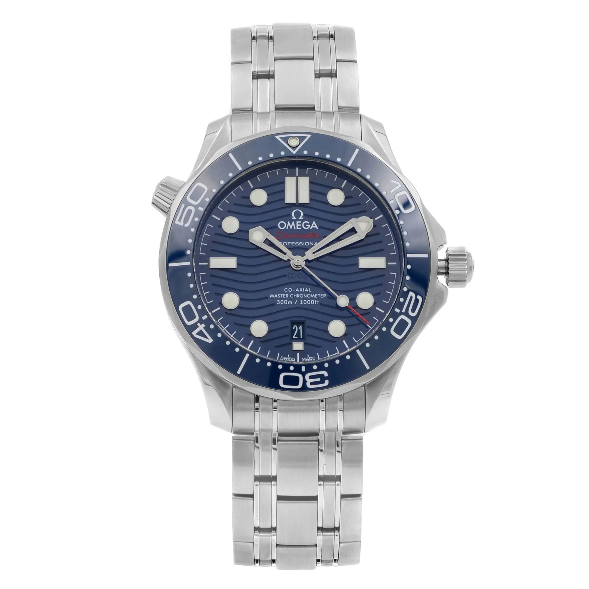 Front Full View Of OMEGA 210.30.42.20.03.001 Stainless Steel Watch 