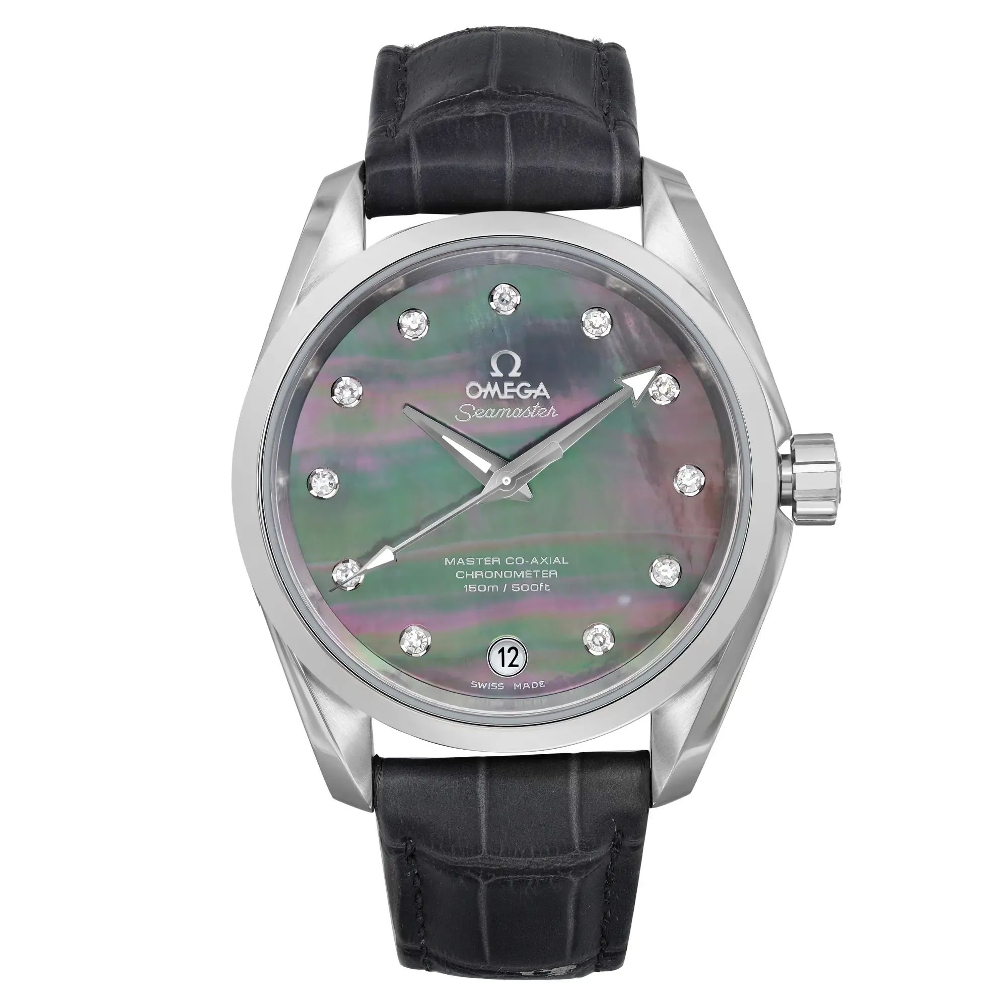 Front Full View Of OMEGA 231.13.39.21.57.001 Stainless Steel Watch 