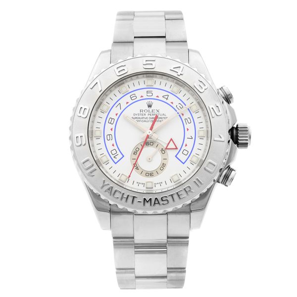 Front Full View Of Rolex 116689 White Gold Watch 