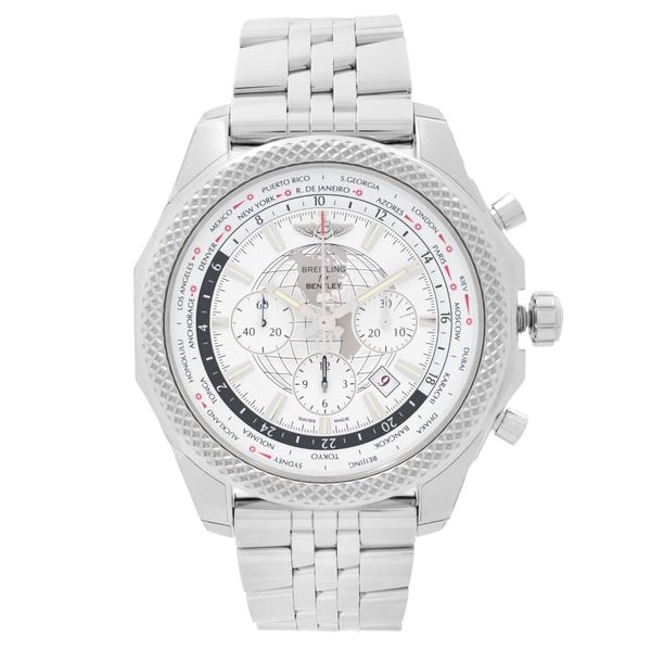 Front Full View Of Breitling AB0521U0/A768-990A Stainless Steel Watch 