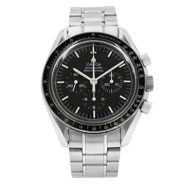 Front Full View Of OMEGA 3570.50.00 Stainless Steel Watch 
