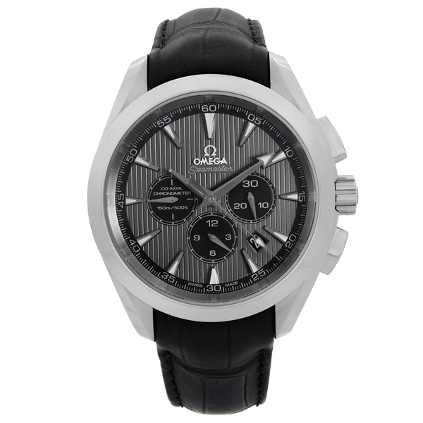 Front Full View Of OMEGA 231.13.44.50.06.001 Stainless Steel Watch 