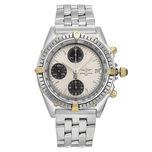 Front Full View Of Breitling B13050.1 Stainless Steel Watch 