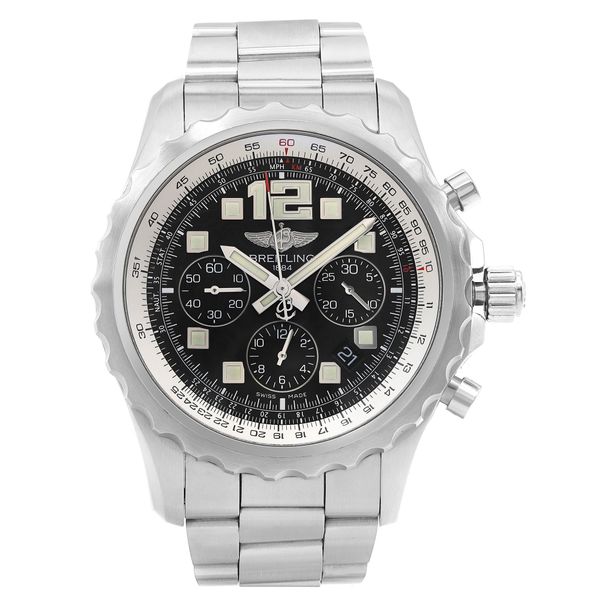 Front Full View Of Breitling A2336035/BA68-167A Stainless Steel Watch 