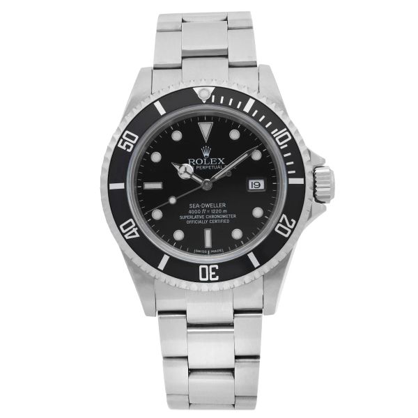 Front Full View Of Rolex 16600 Stainless Steel Watch 