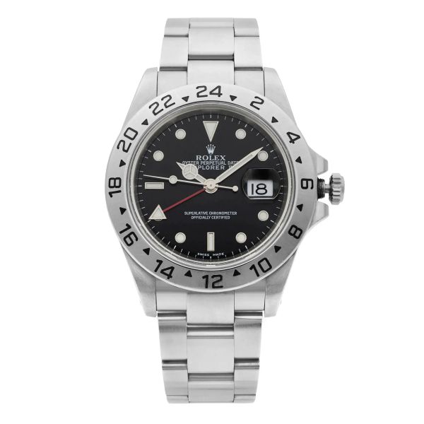 Front Full View Of Rolex 16570T Stainless Steel Watch 