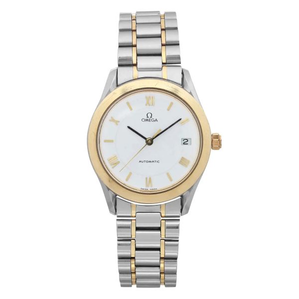 Front Full View Of OMEGA 3301.20 Stainless Steel Watch 