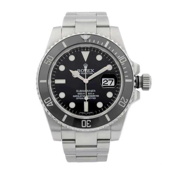 Front Full View Of Rolex 116610LN Stainless Steel Watch 