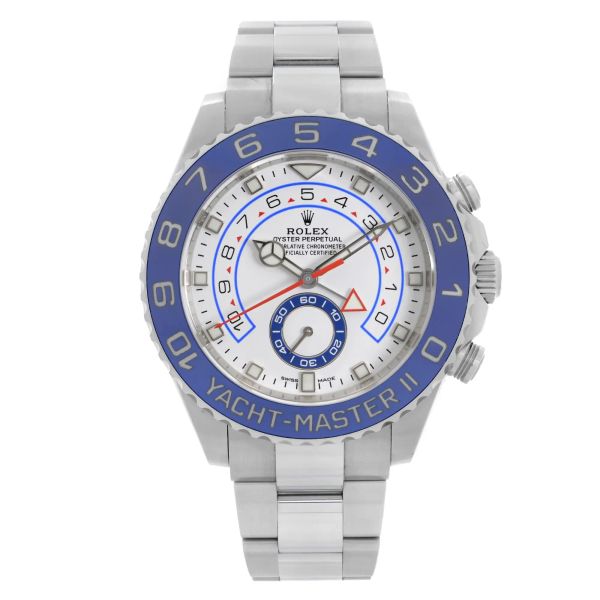 Front Full View Of Rolex 116680 Stainless Steel Watch 