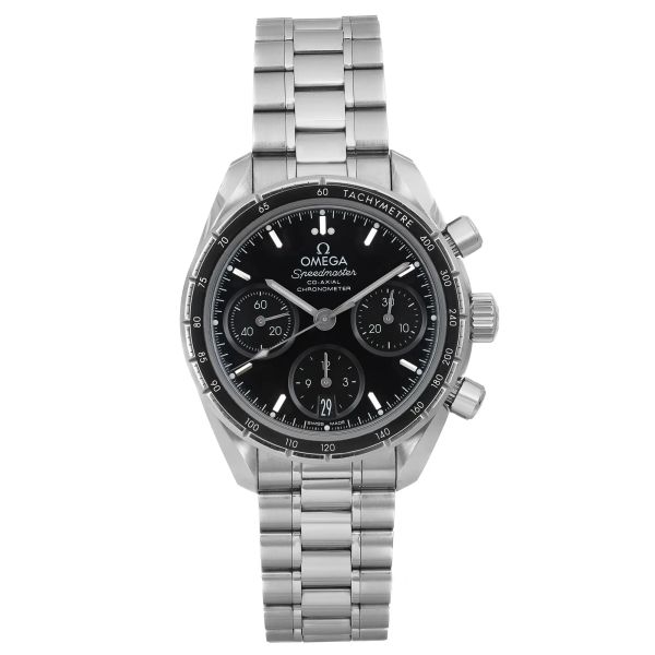 Front Full View Of OMEGA 324.30.38.50.01.001 Stainless Steel Watch 