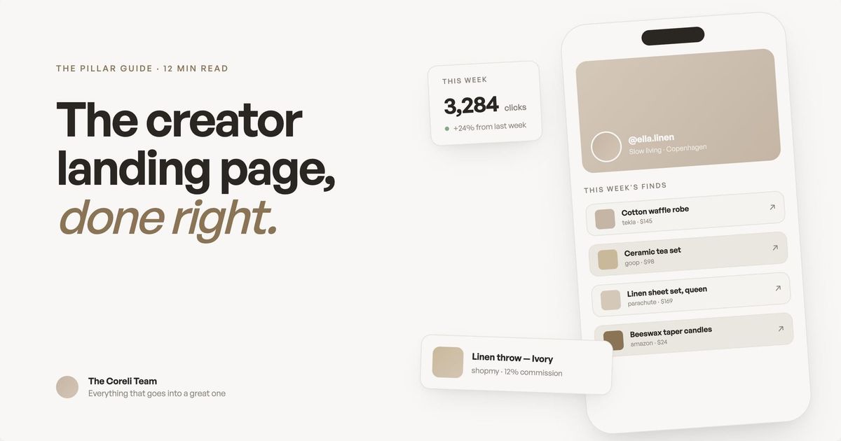 Creator Landing Pages: The Complete Guide (2026)