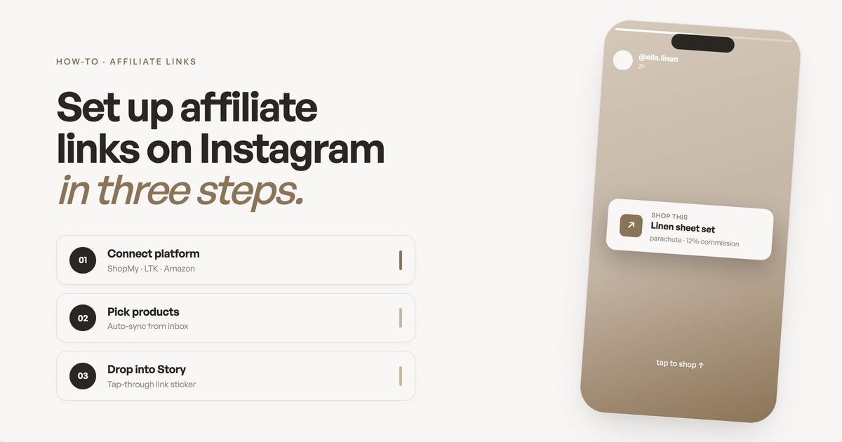 How to Set Up Affiliate Links for Instagram Creators (2026 Guide)