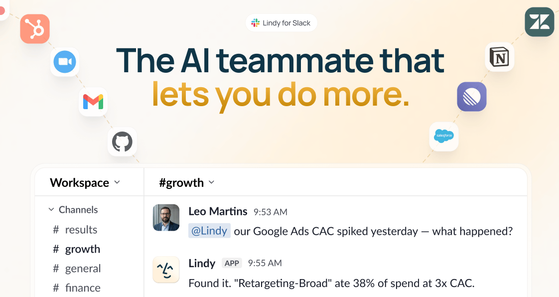 Lindy Enterprise AI executive assistant and workspace management portal