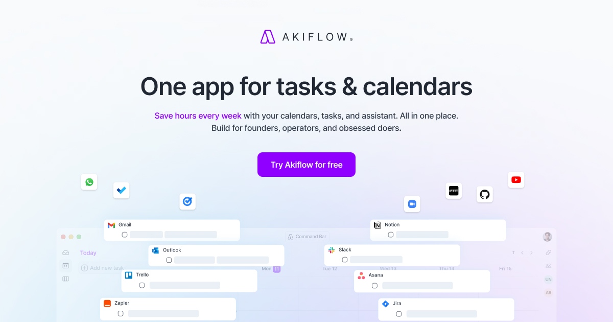 Akiflow official platform dashboard