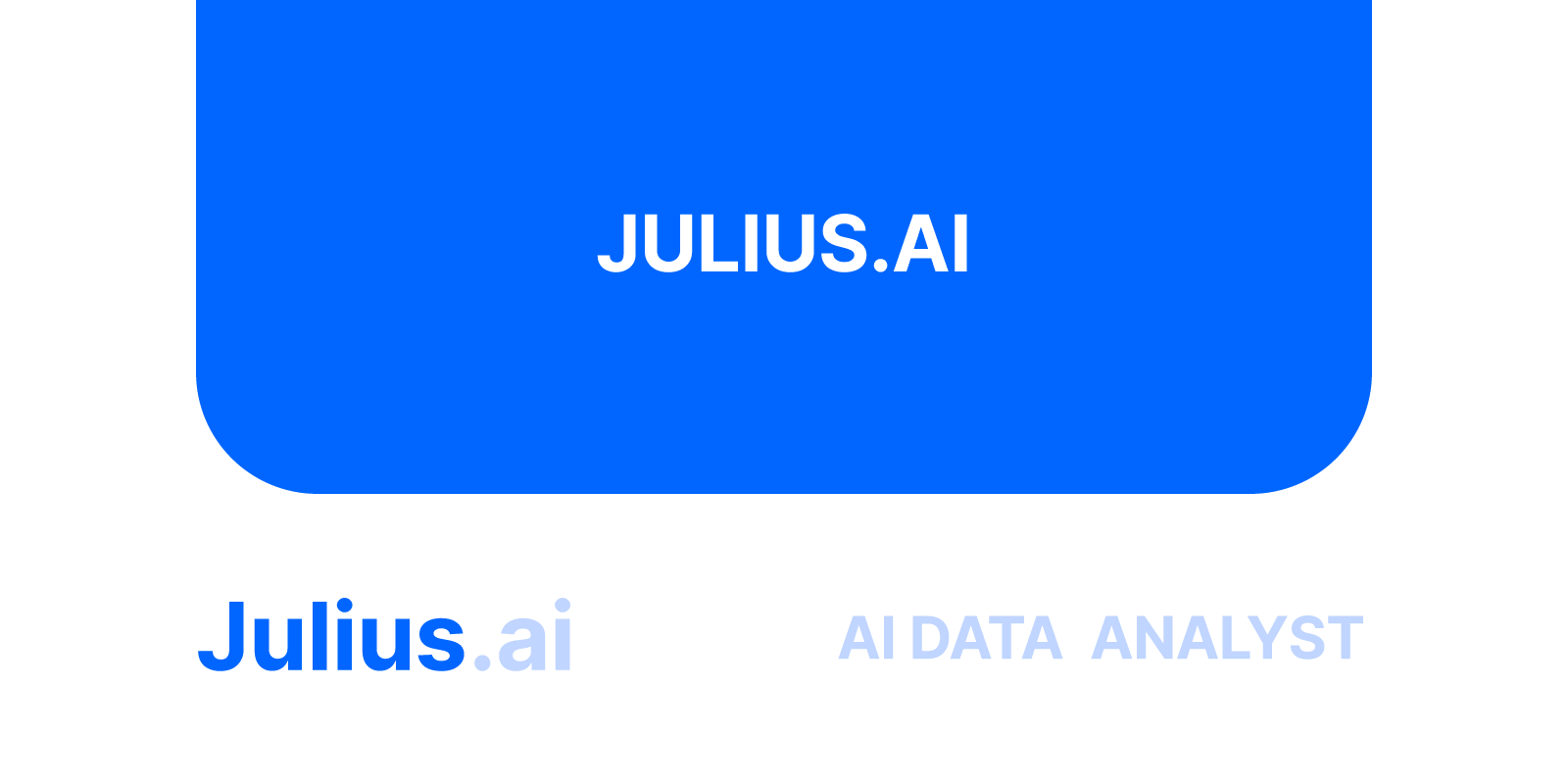 Julius AI platform interface displaying natural language data prompts, automated Python code execution, and data visualization.