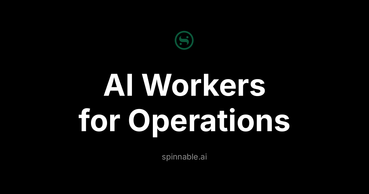 AI Workers for Operations Teams: Automate Reporting, Workflows, and Coordination