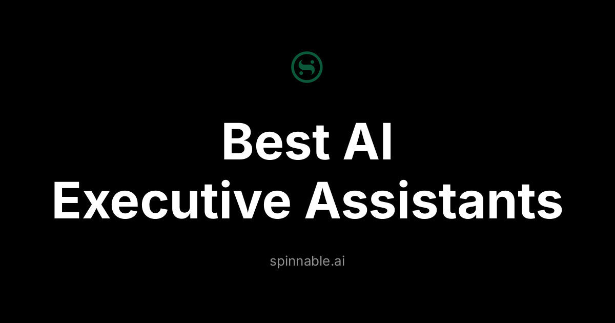 Comparison of 12 best AI executive assistants in 2026 - social share image