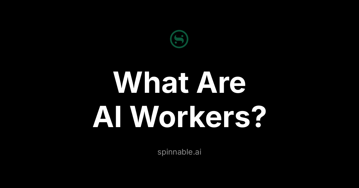 What Are AI Workers? Visual showing AI workers as autonomous digital employees