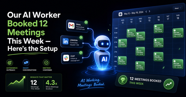 Our AI Worker Booked 12 Meetings This Week — Here's the Setup